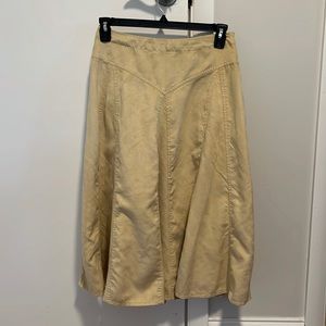 Coldwater creek size 8 khaki skirt fall